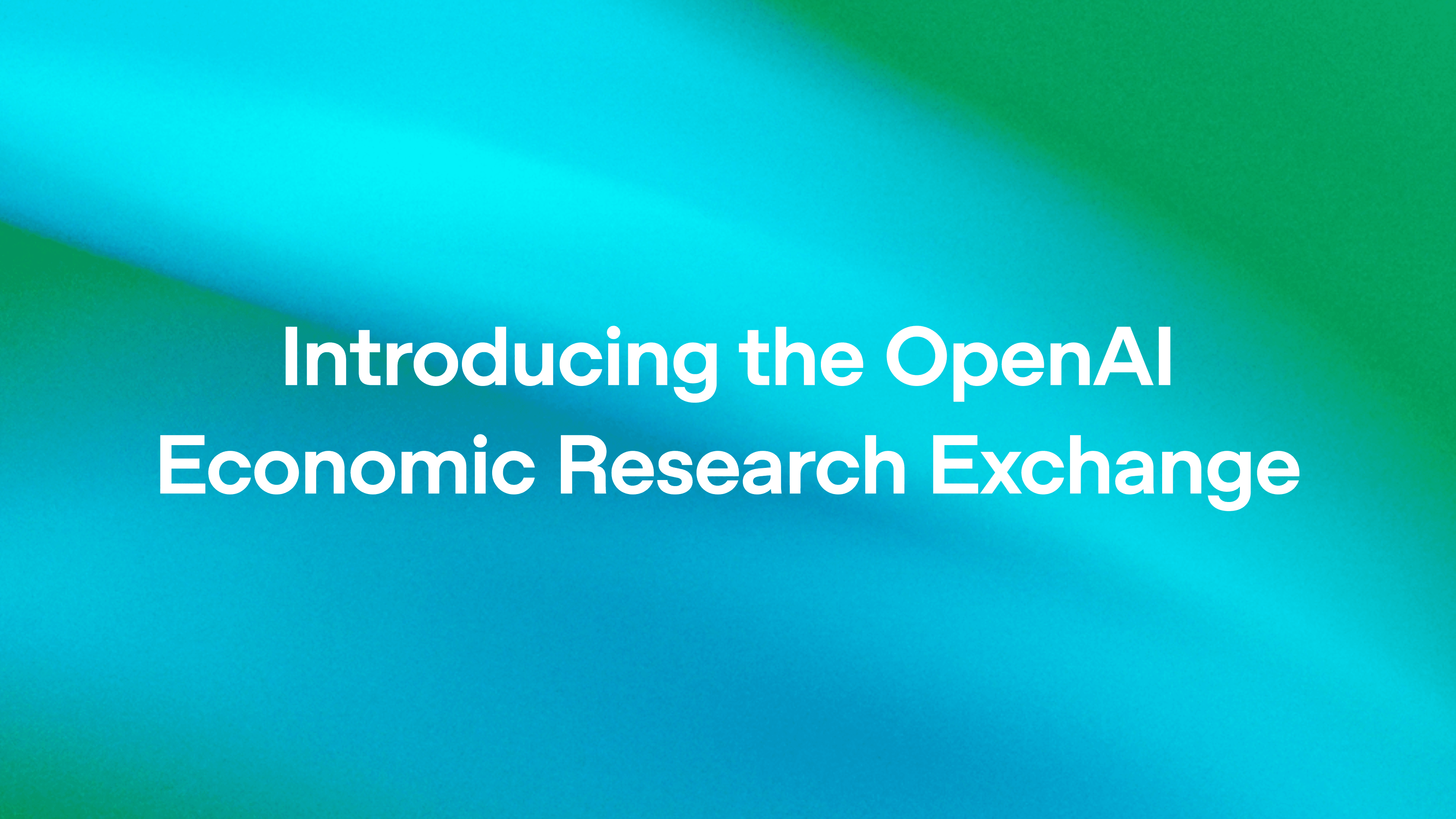OpenAI Launches Economic Research Exchange on AI's Job Impact